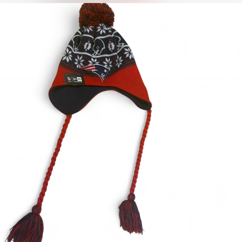 New Era Kids Red and Black Knit Hat